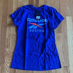 Women’s short sleeve blue Reebok tee. Never worn new with tags attached